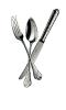 Dessert fork in silver plated - Ercuis